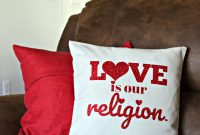 Love Is Our Religion Pillow Cover with Bonus PNG Design File