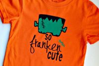 Franken-Cute Halloween T-Shirt DIY