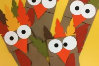 DIY Turkey Paper Bag Puppets