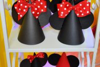 Make Your Own Minnie and Mickey Party Hats