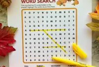 Thanksgiving Word Quest Printable