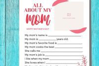 Mother’s Day Keepsake Interview Printable