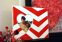 Chic Chevron Heart Frame