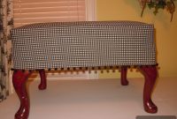 DIY Ottoman Makeover with a Slipcover