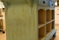 Red to Blue Kitchen Island Makeover