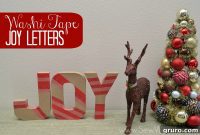 Joyful Washi Tape Letters