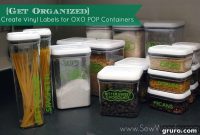 Elevate Your Pantry with Custom Vinyl OXO POP Labels
