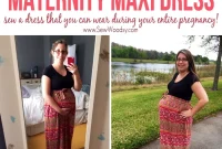 Sew a Stylish Maternity Maxi Dress