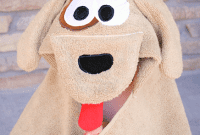 Snuggly Puppy Hooded Bath Towel