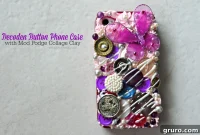 Create a Decoden Button Phone Case with Mod Podge Collage Clay