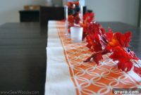 Create a Hand-Painted Fall Table Runner