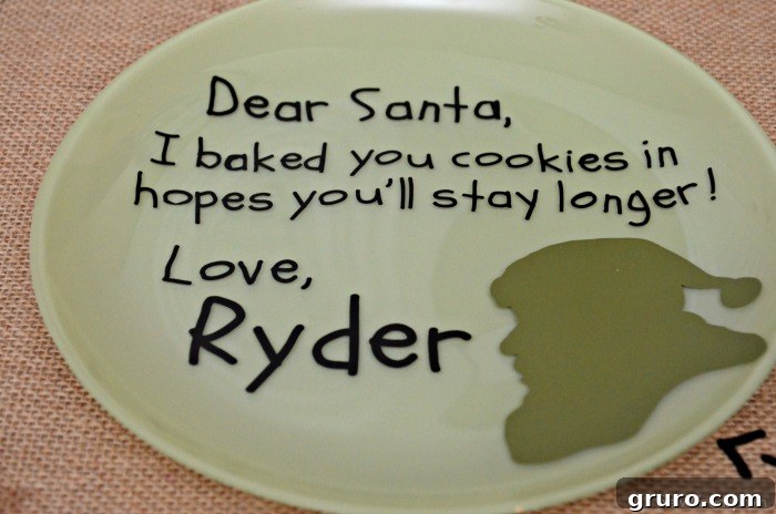 The Night Before Christmas Cookie Plate 13 DIY Personalized Santa Cookie Plate 7