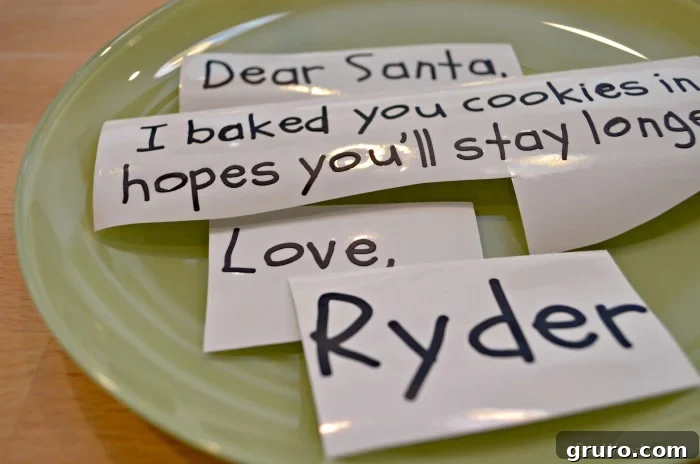 The Night Before Christmas Cookie Plate 8 DIY Personalized Santa Cookie Plate 2