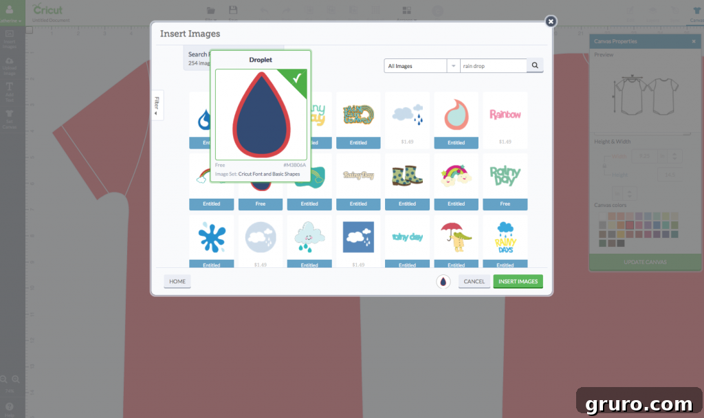 Designing strawberry seeds in Cricut Design Space