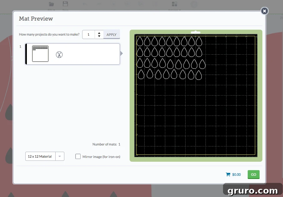 Optimizing seed placement for vinyl cutting