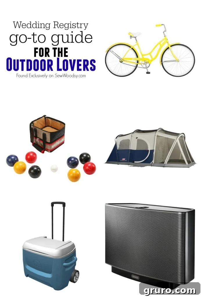 Wedding registry go-to guide for the outdoor lovers