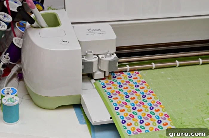 Create a Custom Easter Bunny Onesie with Their Name 5 Cricut Explore Cutting Fabric with Heat 'n Bond