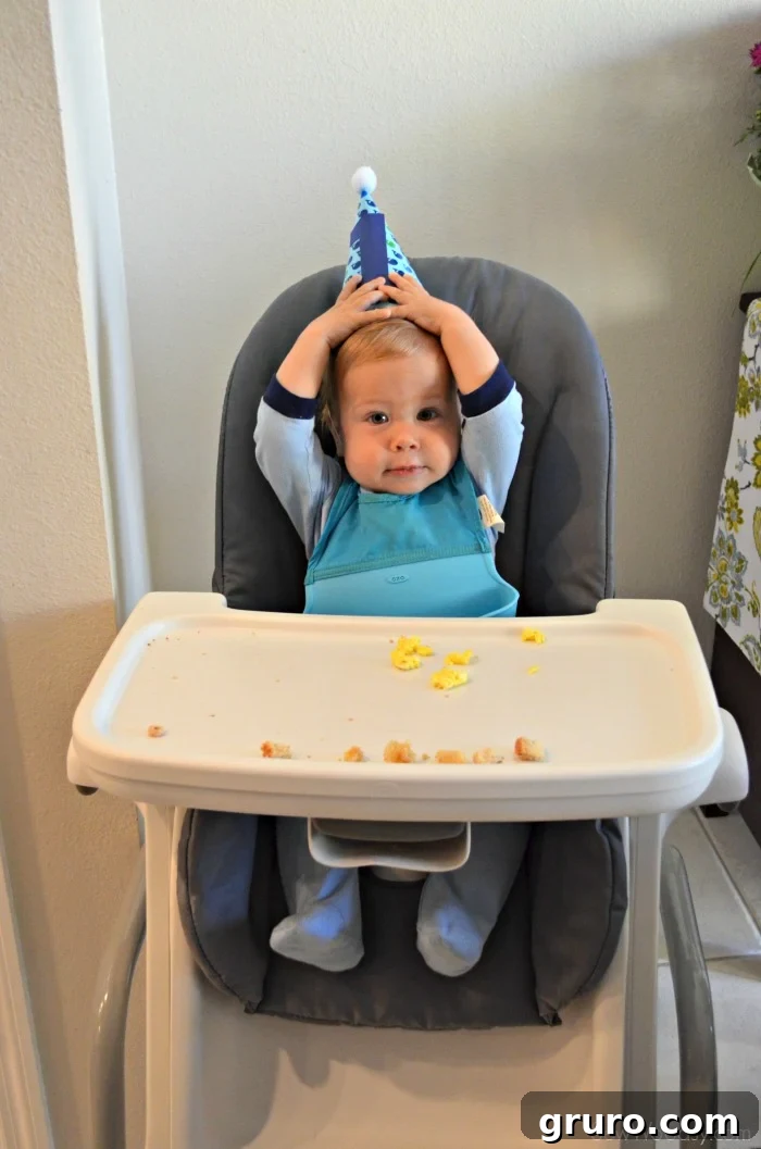 Ryder's First Birthday Breakfast and DIY Crafting