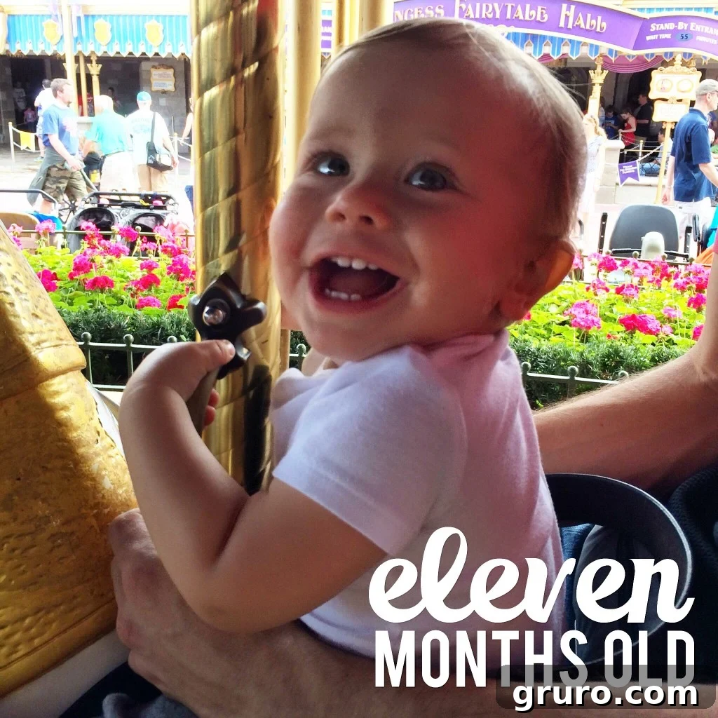 Ryder's Twelve-Month Odyssey 13 Eleven-month-old Ryder confidently standing like a big boy