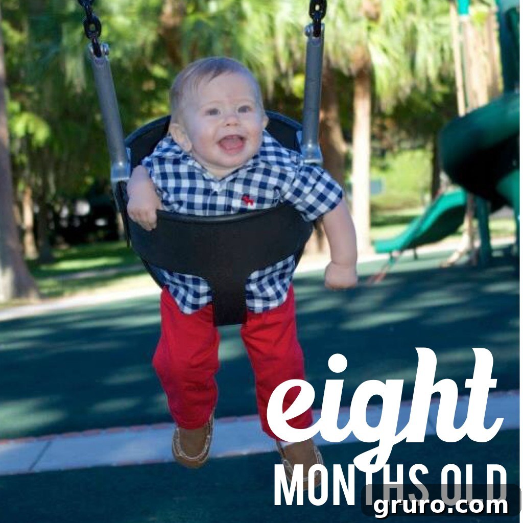 Ryder's Twelve-Month Odyssey 10 Eight-month-old Ryder clearly starting to resemble a toddler