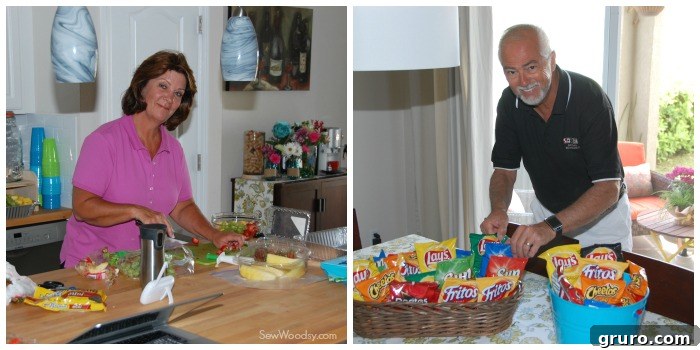 Grandparents helping out