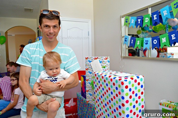 Daddy and birthday boy