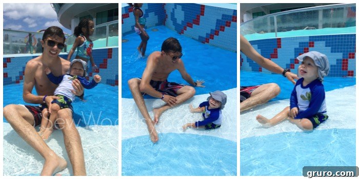 Tiny Explorer's First Voyage: Cruising with a One-Year-Old 13 Splash Pad on Liberty of the Seas