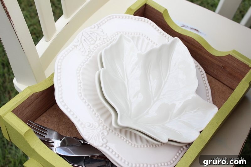 Autumn Dining Table with Hydrangeas and Napkins