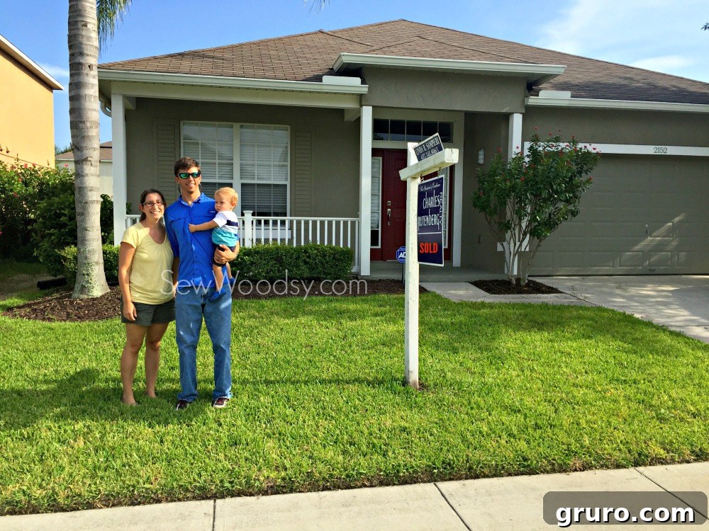 Family with house for sale