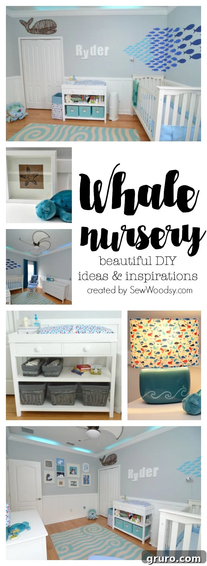 Stunning Whale Nursery Decor with DIY Touches and Nautical Theme