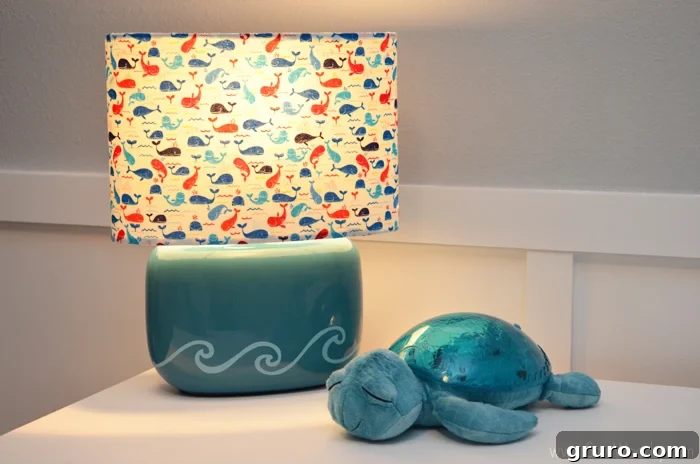 Crafting a DIY Nursery Whale Lamp for a Nautical Theme