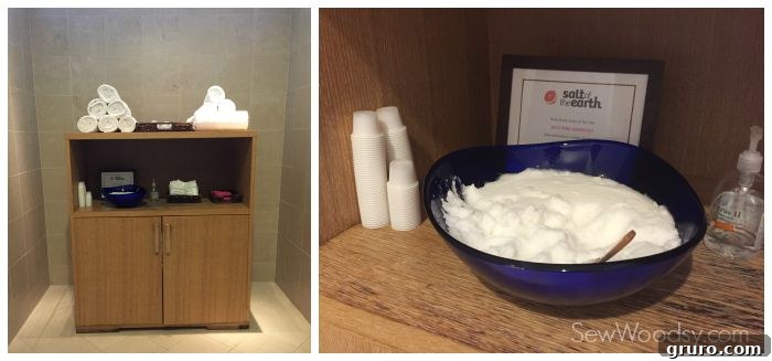 Grapefruit sugar scrub at The Ritz-Carlton Spa Orlando, known for its skin-softening properties.