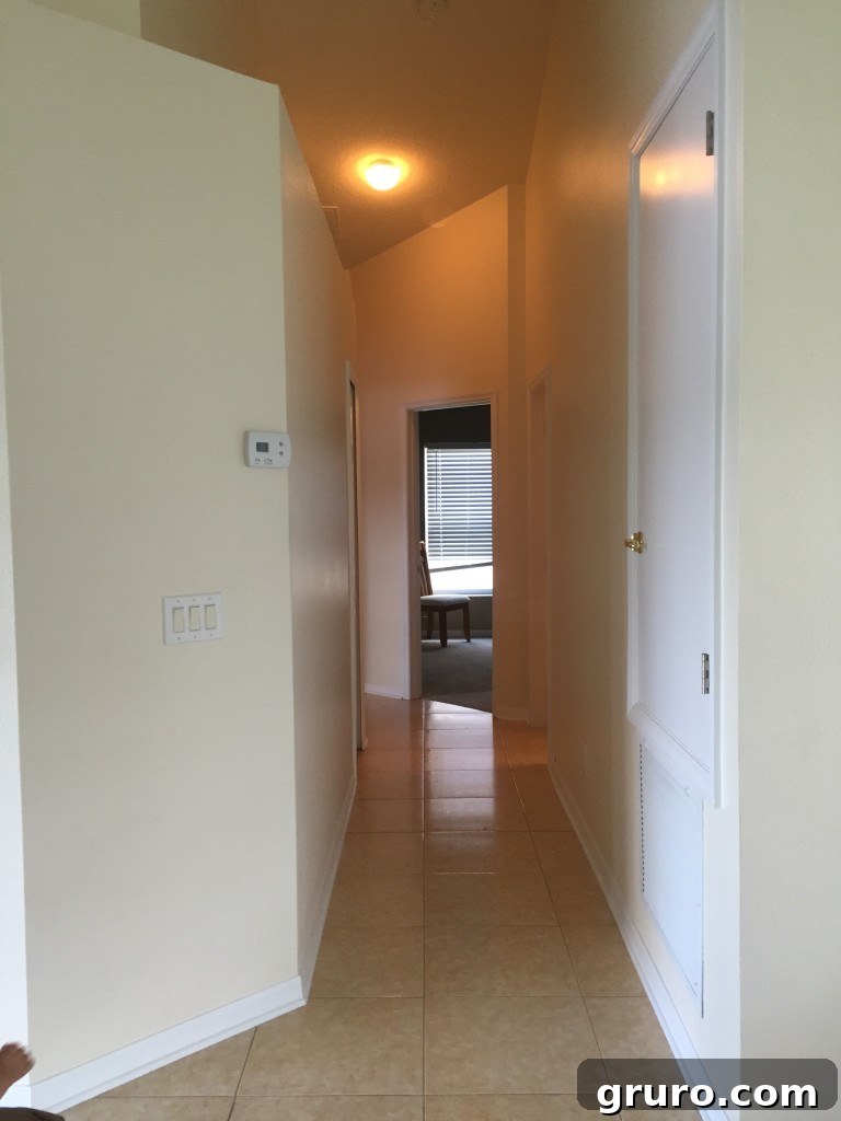 Hallway leading to the other bedrooms in the new house