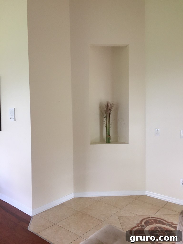 New home entryway with a built-in feature and tile flooring