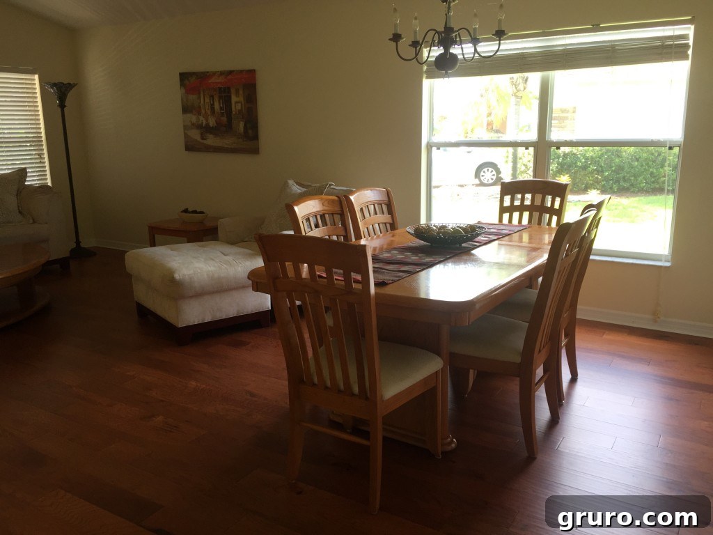 Spacious formal dining room in the new house