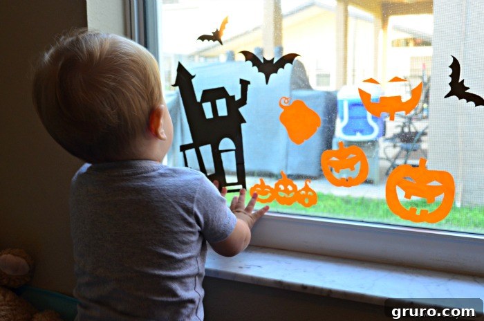 DIY Halloween Window Clings 8 - Hands-On Fun
