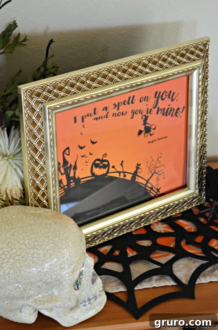 Preview of the 'I Put a Spell On You' Halloween Printable