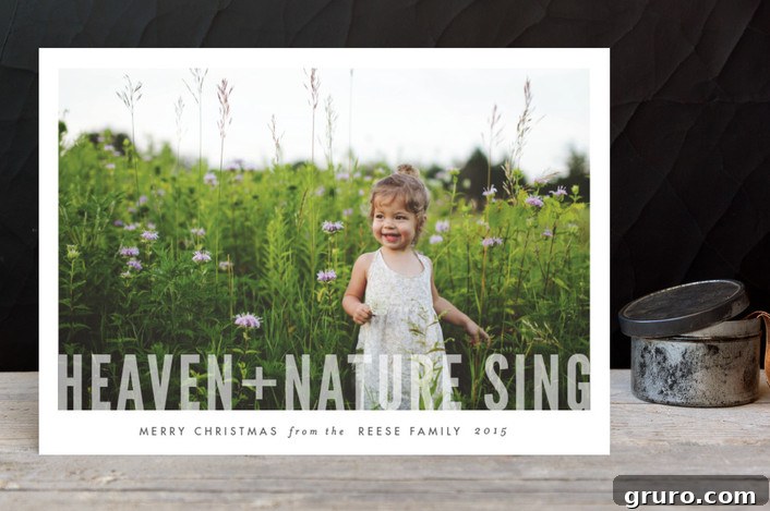 Heaven + Nature Christmas Photo Card