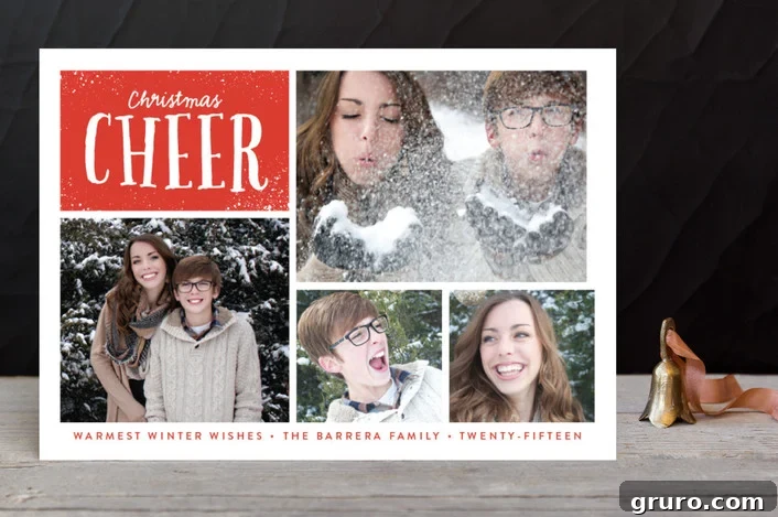 Bright Wishes Christmas Photo Cards