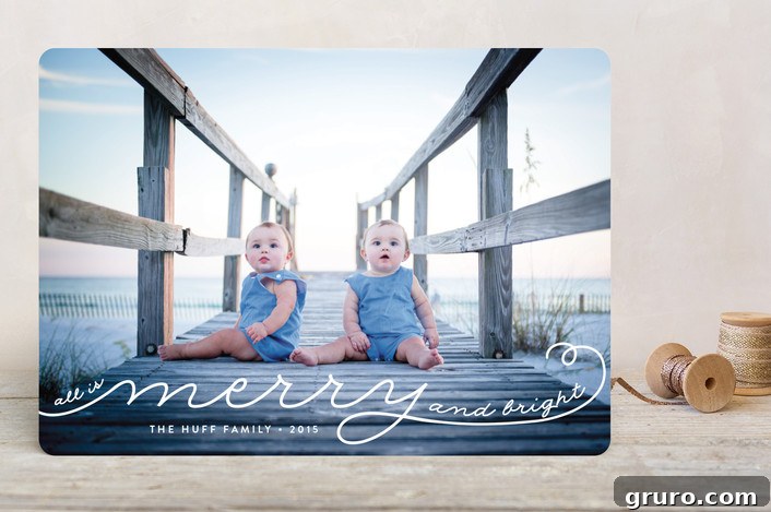 All Is Merry Christmas Photo Cards