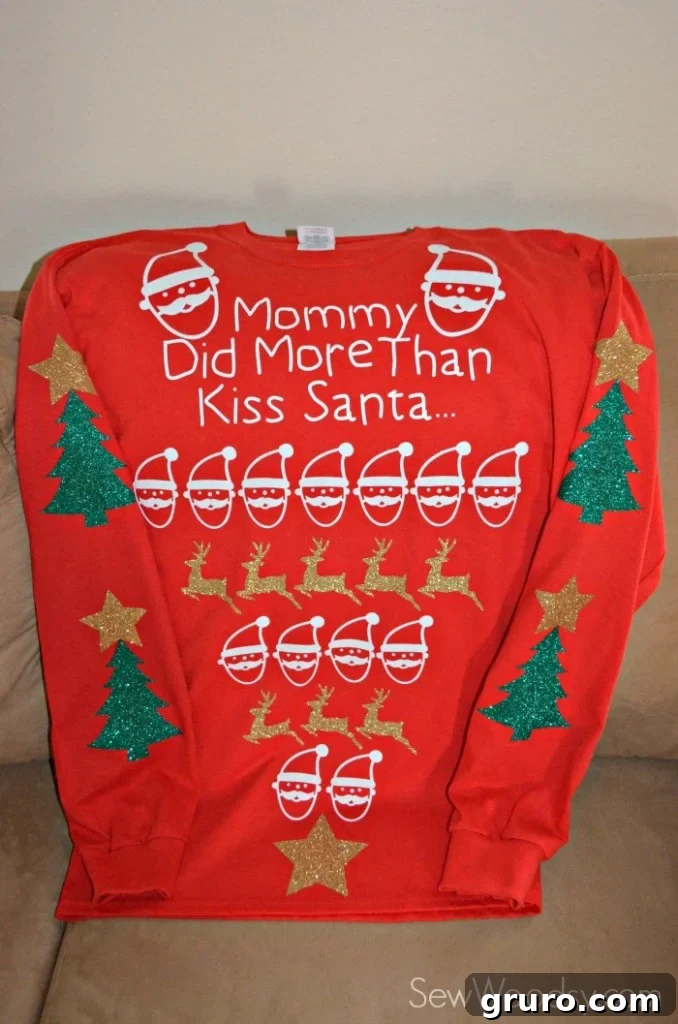 Maternity Pretty Ugly Christmas Sweater 