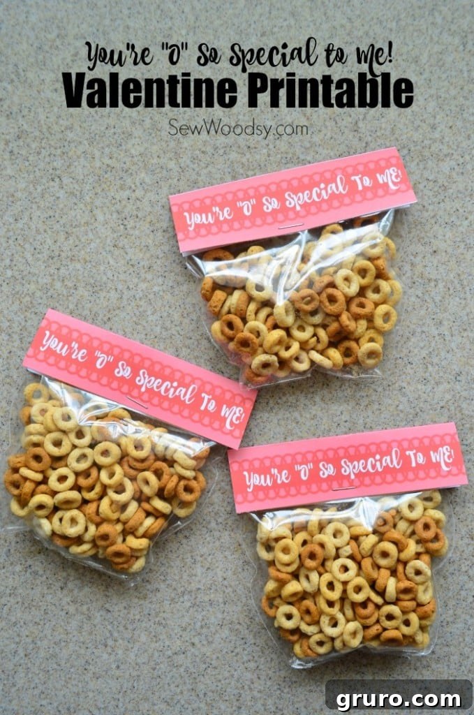 You're O So Special To Me - Valentine Printable