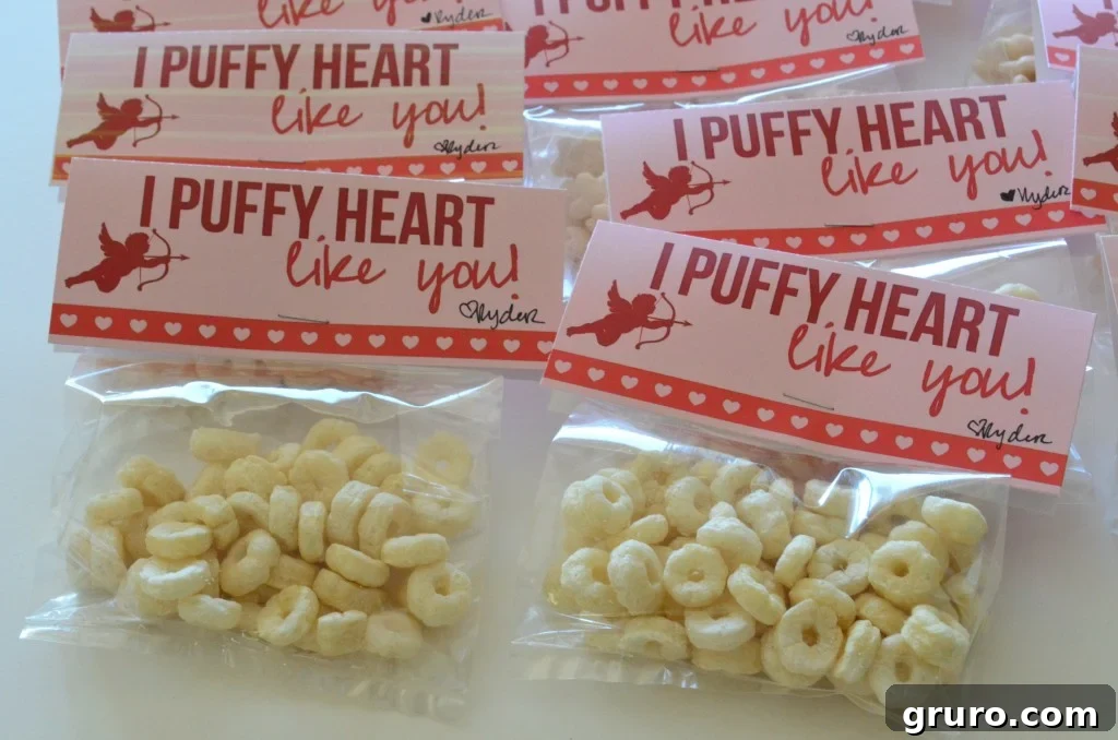 I puffy heart like you - Free Printable Baby Valentine