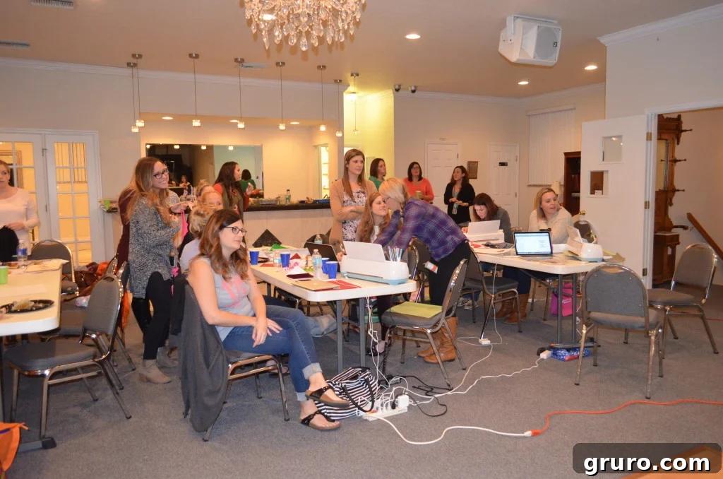 Throw a Spectacular Cricut Craft Party 8 Cricut Craft Night with Multiple Extension Cords