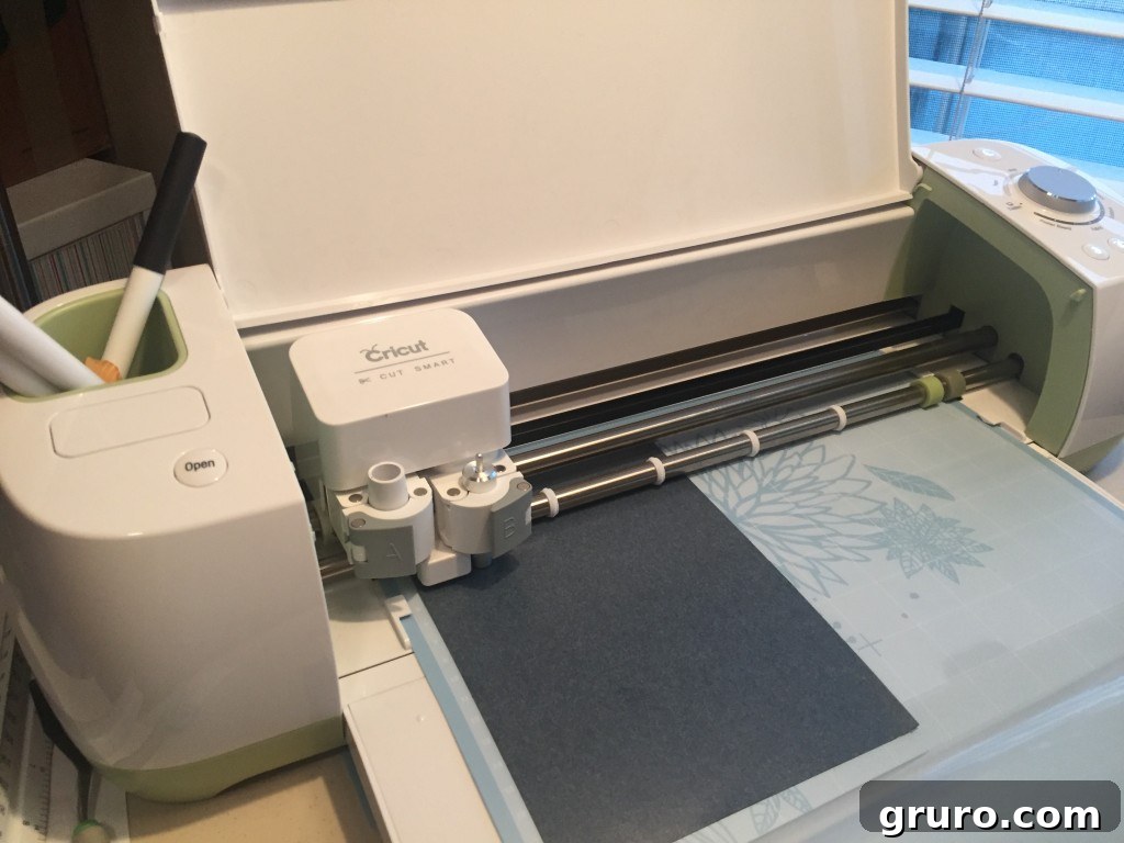 Cricut Explore cutting Flocked Heat Transfer Vinyl