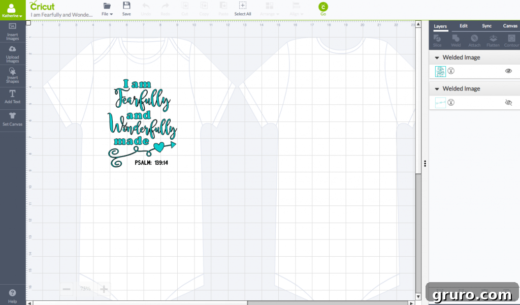 Fearfully & Wonderfully Made Cricut Design Space Screenshot