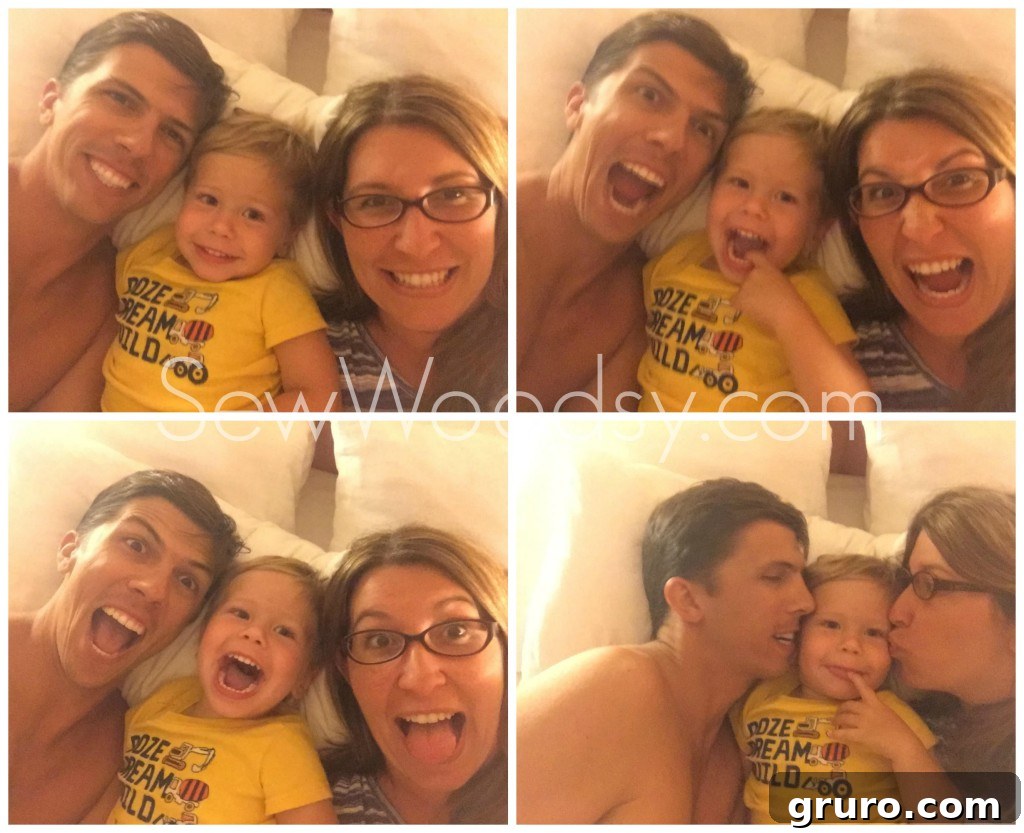 Silly Family Selfie Faces