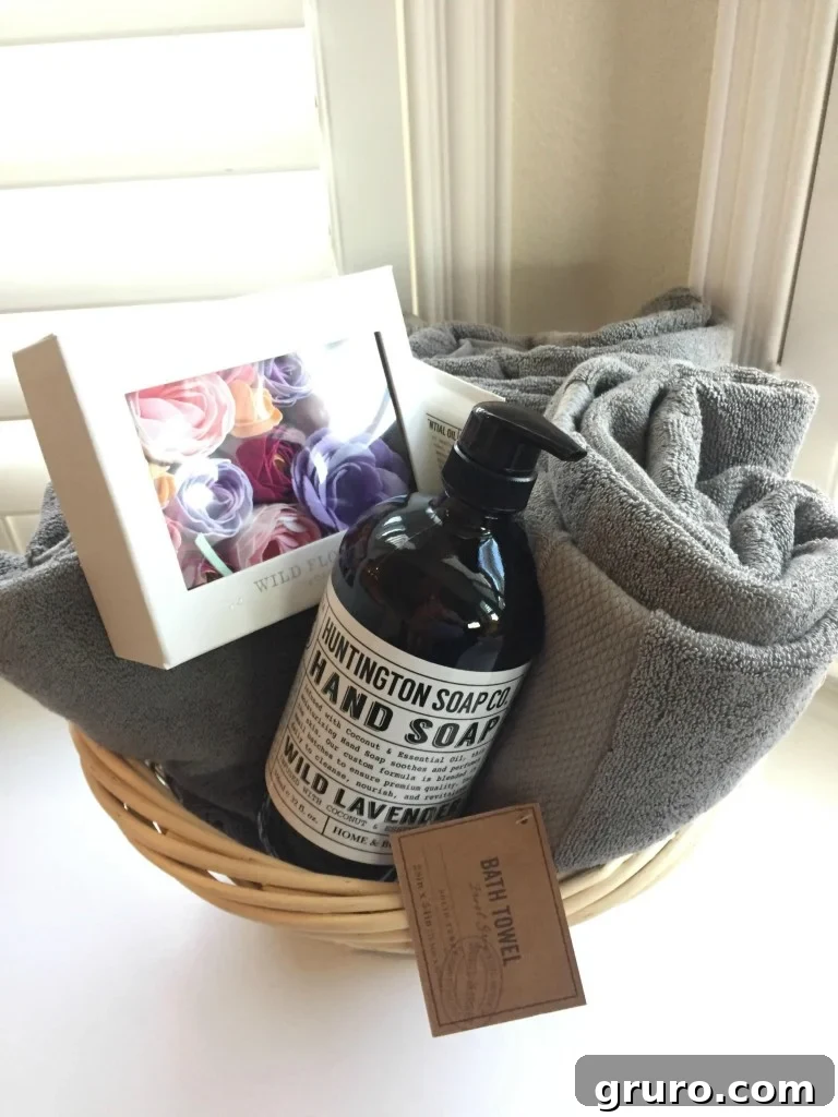 Share The Joy - Bathroom Towel Basket