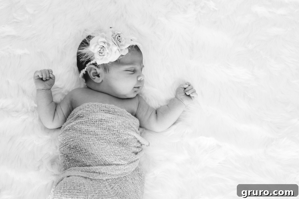 Beautiful Newborn Baby Girl Photo