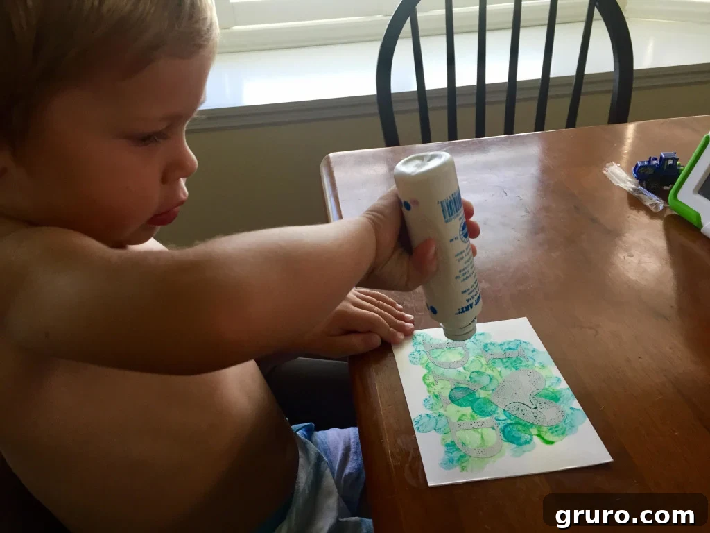 DIY Toddler Painted Father's Day Card